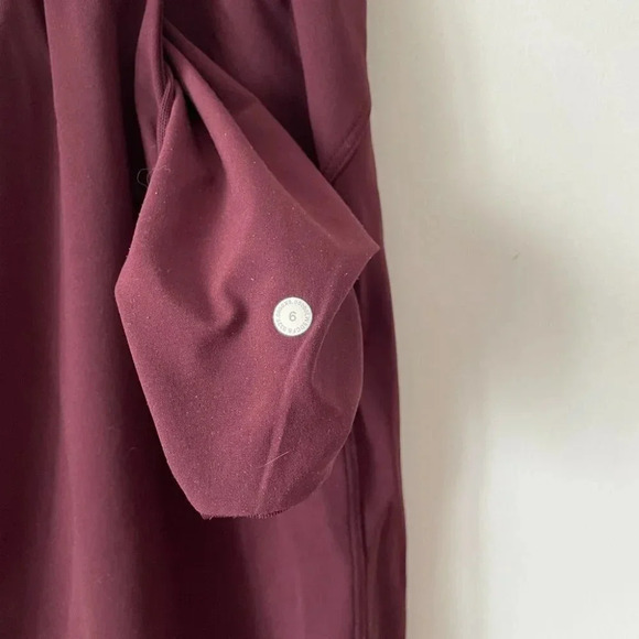 Lululemon Keep Moving  Pant Burgundy Cassis Size 6 - Picture 8 of 8